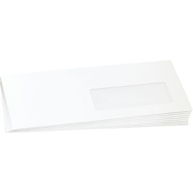 Boite de 1000 enveloppes blanches 162xx229mm 80g mécanisables fenêtre 45x100mm