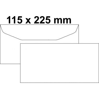 Boite de 1000 enveloppes blanches 115x225mm 80g mécanisables