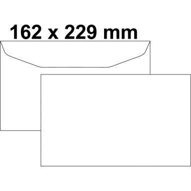 Boite de 1000 enveloppes blanches 162x229mm 80g mécanisables