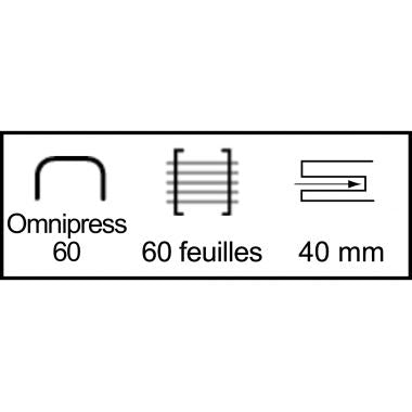 Agrafeuse grande capacité Omnipress 60