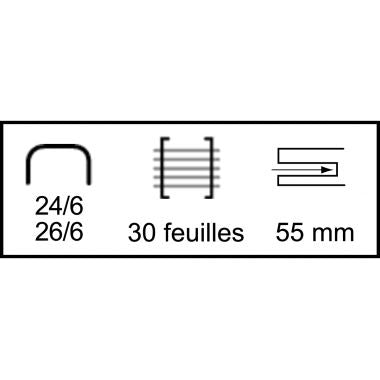 Rapid - Agrafeuse de table F16 30 feuilles - 23810501