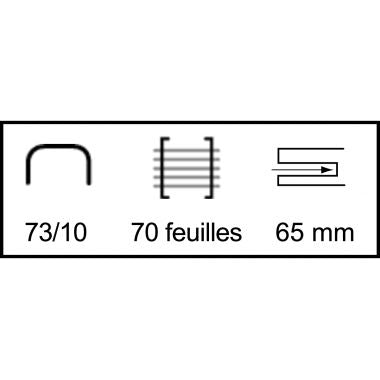 Agrafeuse pince RAPID HD 31 70 feuilles chromé