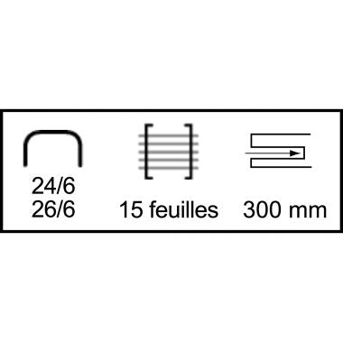 Agrafeuse à long bras 15 feuilles