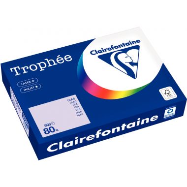 Ramette de 500 feuilles format A4 80g lilas CLAIREFONTAINE TROPHEE