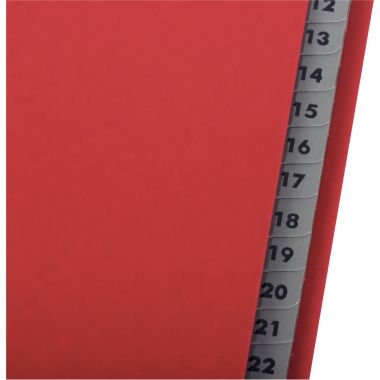 Trieur numérique 31 compartiments, rouge