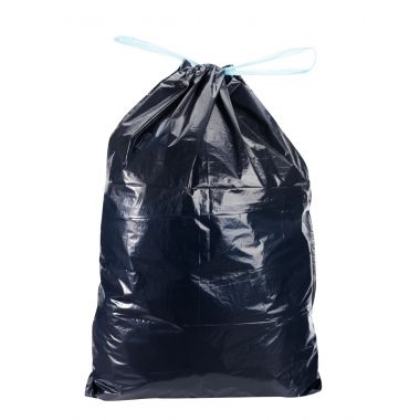 Carton de 100 sacs poubelle déchets standards liens coulissants 50L