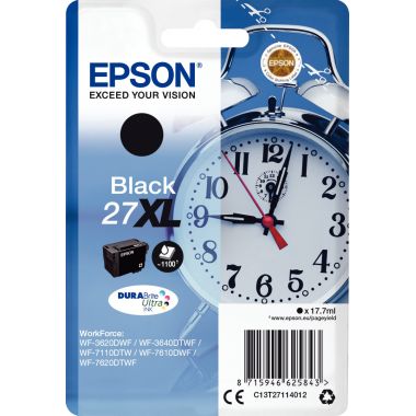 Epson RÉVEIL / 27XL cartouche jet d'encre noire haute capacité authentique (T271140)