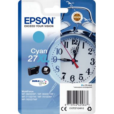 Epson RÉVEIL / 27XL cartouche jet d'encre cyan haute capacité authentique (T271240)