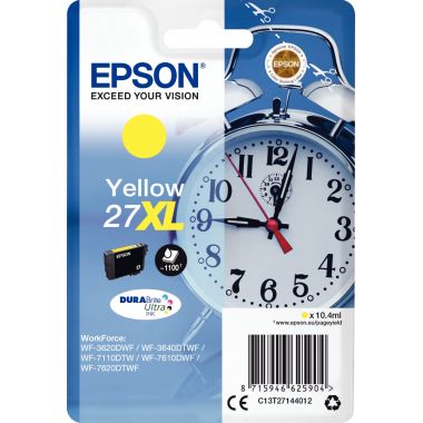 Epson RÉVEIL / 27XL cartouche jet d'encre jaune haute capacité authentique (T271440)