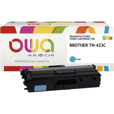 OWA Armor cartouche laser cyan haute capacité compatible Brother TN423C