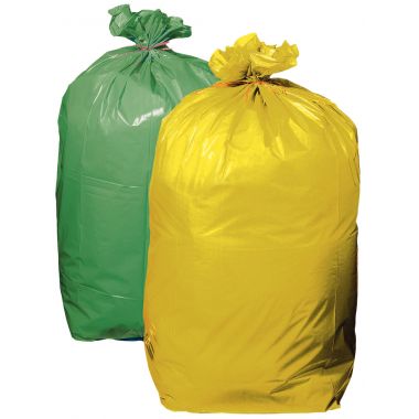 Carton de 200 sacs poubelle jaune 110L