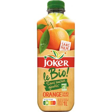 Bouteille jus d'orange bio JOKER 1L