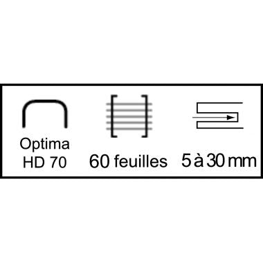 Agrafeuse électrique Rapid Optima 70 70 feuilles