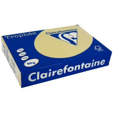 Ramette de 500 feuilles format A4 80g caramel CLAIREFONTAINE TROPHEE