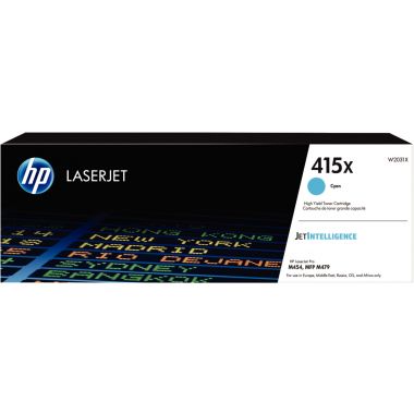 HP 415X toner cyan grande capacité authentique (W2031X)