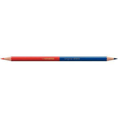 Crayon télévision bleu et rouge