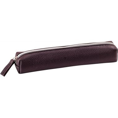 Mini trousse simili cuir marron