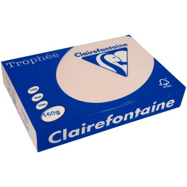 Paquet de 250 feuilles format A4 160g saumon CLAIREFONTAINE TROPHEE