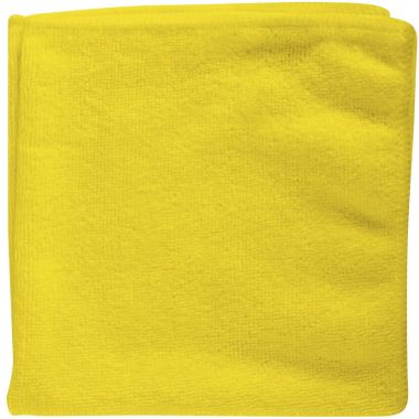 Paquet de 5 lavettes microfibres jaunes