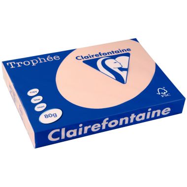 Ramette de 500 feuilles format A3 80g saumon CLAIREFONTAINE TROPHEE