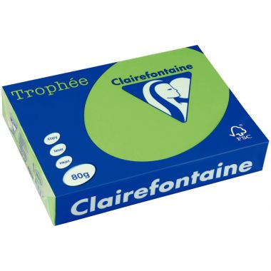 Ramette de 500 feuilles format A3 80g vert menthe CLAIREFONTAINE TROPHEE