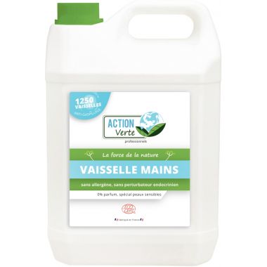 Bidon 5L liquide vaisselle mains ACTION VERTE