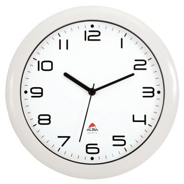 Horloge silencieuse diamètre 30cm blanc