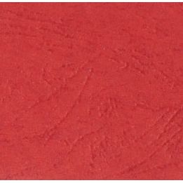 Paquet de 100 couvertures grain cuir brillant rouge