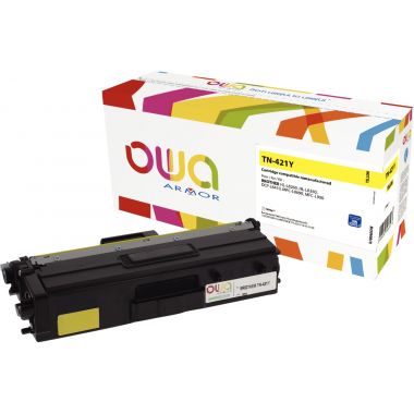 OWA Armor toner laser jaune compatible Brother TN421Y