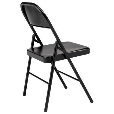 Lot de 2 chaises Boston métal noir