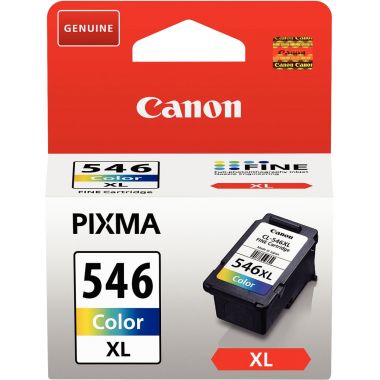 Canon 546XL cartouche jet d'encre couleurs haute capacité authentique (CL546CMJ XL)