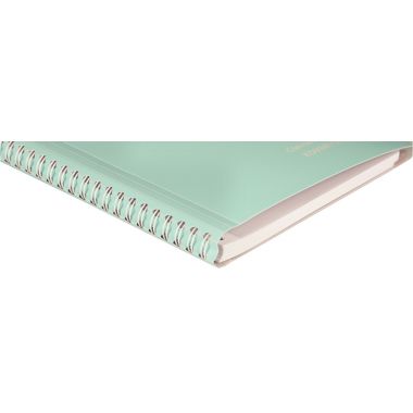 Cahier à reliure intégrale 160 pages KOVERBOOK BLUSH, format A5, quadrillé 5x5