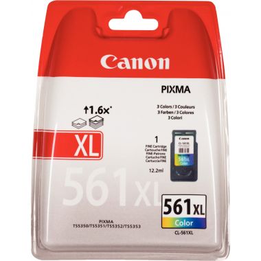 Canon 561XL cartouche jet d'encre couleurs haute capacité authentique (CL-561XL)