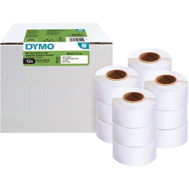 Pack de 12 rouleaux de 130 étiquettes adressage 28 x 89 mm