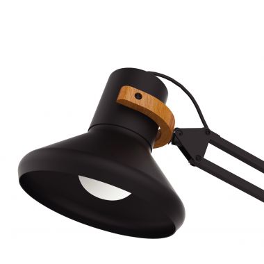 Lampe LED Baya Bamboo noir