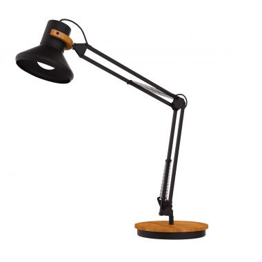 Lampe LED Baya Bamboo noir