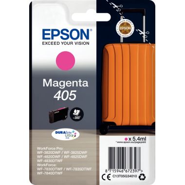 Epson VALISE / 405 cartouche jet d'encre magenta authentique (T05G340)