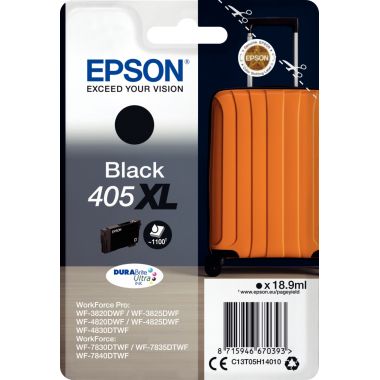 Epson VALISE / 405XL cartouche jet d'encre noire haute capacité authentique (T05H140)