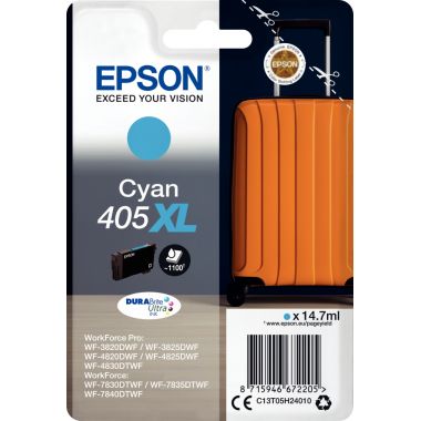 Epson VALISE / 405XL cartouche jet d'encre cyan haute capacité authentique (T05H240)