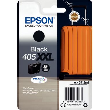 Epson VALISE / 405XXL cartouche jet d'encre noire très haute capacité authentique (T02J140)