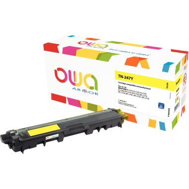 OWA Armor toner laser jaune haute capacité compatible Brother TN247Y