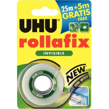 Rouleau adhésif UHU invisible 19mmx30m et dévidoir