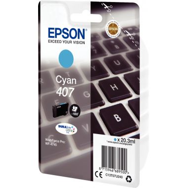 Epson CLAVIER / 407L cartouche jet d'encre cyan authentique (T07U240)