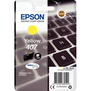 Epson CLAVIER / 407L cartouche jet d'encre jaune authentique (T07U440)