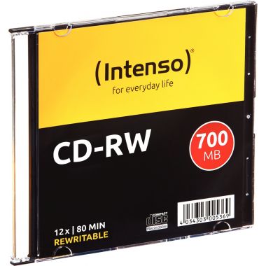 Paquet de 10 CD-RW Intenso 700 Mo 12X