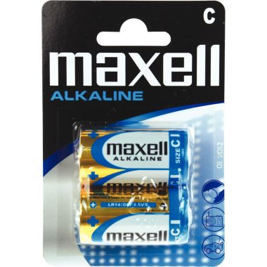 Blister de 2 piles 1.5V LR14 MAXELL