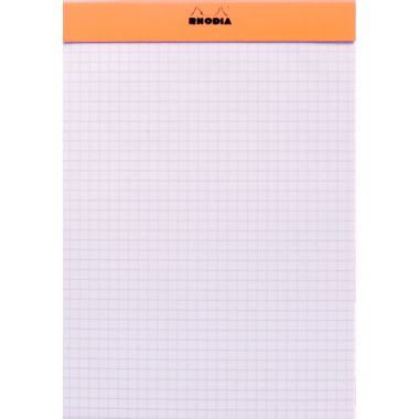 RHODIA - Bloc notes 80 feuilles, format A5, quadrillé 5x5, papier blanc 80g - 16200C