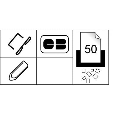 Destructeur Optimum Auto+ 50X coupe croisée 50 feuilles