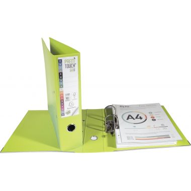 Exacompta Classeur à levier PREM'TOUCH format A4+, dos 8 cm, vert anis -53356E