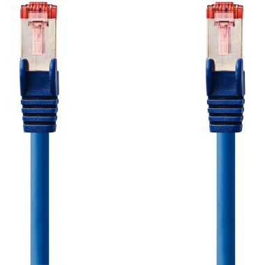 Cordon RJ45 droit catégorie 6 S/FTP 3m bleu